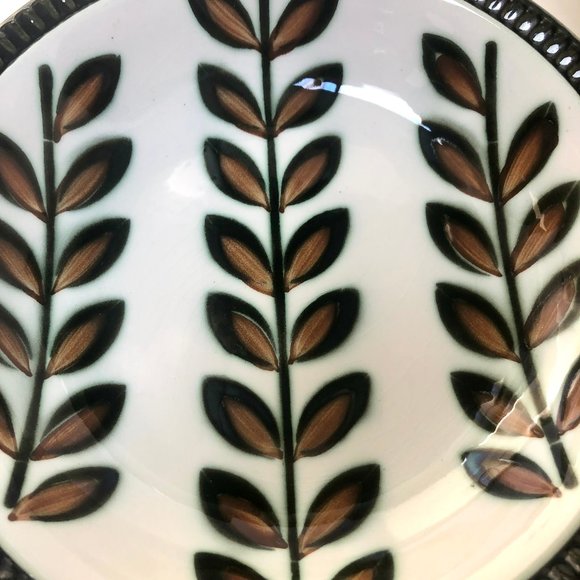 Vintage 60s MCM Boch Belgium Rambouillet Ceramic Handpainted Soup Salad Bowl Set - Picture 6 of 9